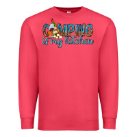 Cardinal camping is my kitchen with wine Premium Sweatshirt - texasbilliewilder
