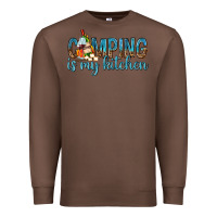 Chestnut camping is my kitchen with wine Premium Sweatshirt - texasbilliewilder