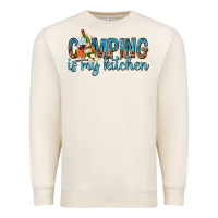 Sandshell camping is my kitchen with wine Premium Sweatshirt - texasbilliewilder