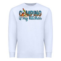 White camping is my kitchen with wine Premium Sweatshirt - texasbilliewilder