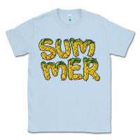 Dusty Blue summer pineapple Classic Tee - BarkalooDesign