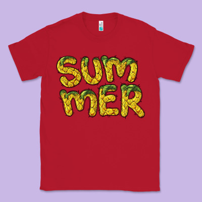 Summer Pineapple Classic Tee Designed By Barkaloodesign