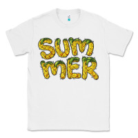White summer pineapple Classic Tee - BarkalooDesign