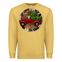 Antique Gold Farm Truck Christmas Premium Sweatshirt - RanaPortraitStore