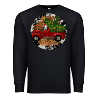 Black Farm Truck Christmas Premium Sweatshirt - RanaPortraitStore
