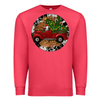 Cardinal Farm Truck Christmas Premium Sweatshirt - RanaPortraitStore