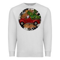 Dove Grey Farm Truck Christmas Premium Sweatshirt - RanaPortraitStore