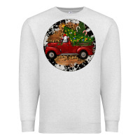 Oatmeal Heather Farm Truck Christmas Premium Sweatshirt - RanaPortraitStore