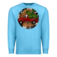 Ocean Blue Farm Truck Christmas Premium Sweatshirt - RanaPortraitStore