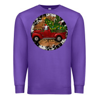 Purple Farm Truck Christmas Premium Sweatshirt - RanaPortraitStore