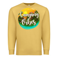 Antique Gold camping vibes Premium Sweatshirt - texasbilliewilder
