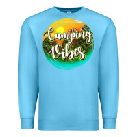 Ocean Blue camping vibes Premium Sweatshirt - texasbilliewilder