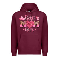 Burgundy best mom ever mother's day Premium Hoodie - JahusDesignShop