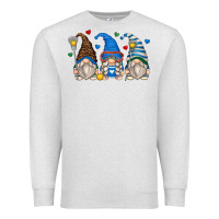 Oatmeal Heather lacrosse gnomes Premium Sweatshirt - Zillion Design Studio
