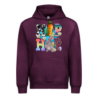 Mauve Wine hip hop easter rabbit Urban Hoodie - AdoDesignShop