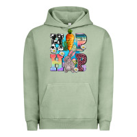 Pigment Oil Green hip hop easter rabbit Urban Hoodie - AdoDesignShop