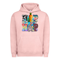 Pigment Salmon hip hop easter rabbit Urban Hoodie - AdoDesignShop