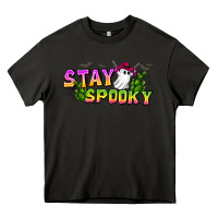 Asphalt Stay Spooky Heavy Core Tee - CowhideDigitalArt