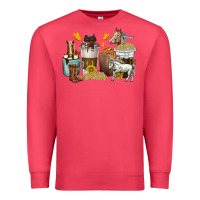 Cardinal coffee cups horses Premium Sweatshirt - texasbilliewilder