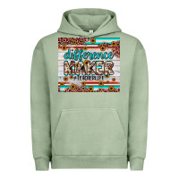 Pigment Oil Green difference maker Urban Hoodie - JahusDesignShop