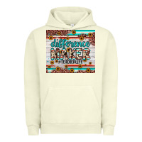 Pigment Pistachio difference maker Urban Hoodie - JahusDesignShop