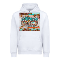 White difference maker Urban Hoodie - JahusDesignShop