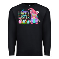 Black happy easter gnomes Premium Sweatshirt - Zillion Design Studio