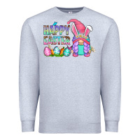 Heather Grey happy easter gnomes Premium Sweatshirt - Zillion Design Studio