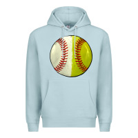 Blue Mist half baseball softball Premium Hoodie - JahusDesignShop