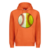 Carrot half baseball softball Premium Hoodie - JahusDesignShop