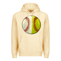 Pina Colada half baseball softball Premium Hoodie - JahusDesignShop