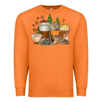 Carrot coffee cups tiger with coffee beans Premium Sweatshirt - texasbilliewilder