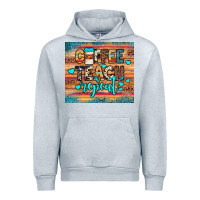 Heather Grey coffee teach repeat Urban Hoodie - JahusDesignShop