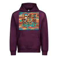Mauve Wine coffee teach repeat Urban Hoodie - JahusDesignShop