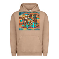 Pigment Burro coffee teach repeat Urban Hoodie - JahusDesignShop