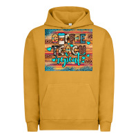 Pigment Peanut Butter coffee teach repeat Urban Hoodie - JahusDesignShop