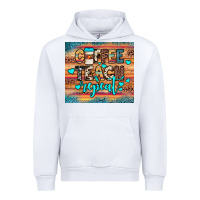 White coffee teach repeat Urban Hoodie - JahusDesignShop