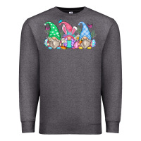 Charcoal Heather easter gnomes Premium Sweatshirt - Zillion Design Studio