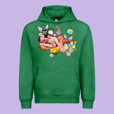 Easter Excavator Urban Hoodie Designed By Adodesignshop