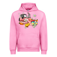 Fuchsia Pink easter excavator Urban Hoodie - AdoDesignShop