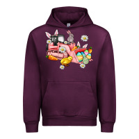 Mauve Wine easter excavator Urban Hoodie - AdoDesignShop