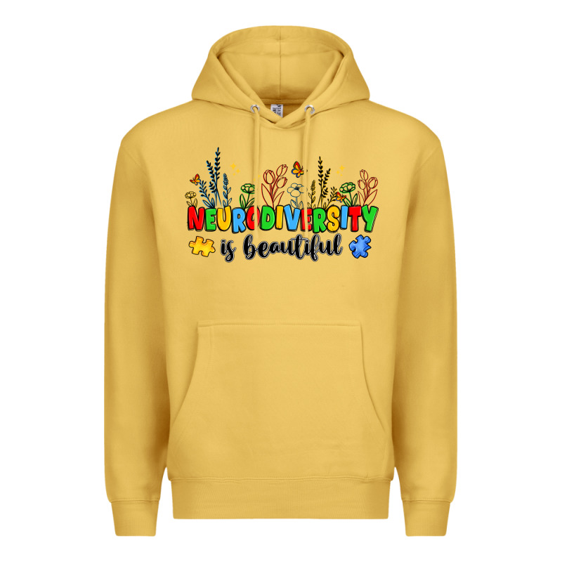 Neurodiversity Is Beautiful Premium Hoodie by JahusDesignShop | Teevron