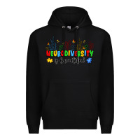 Black neurodiversity is beautiful Premium Hoodie - JahusDesignShop