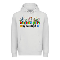 Dove Grey neurodiversity is beautiful Premium Hoodie - JahusDesignShop