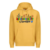 Mustard neurodiversity is beautiful Premium Hoodie - JahusDesignShop