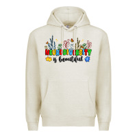 Oatmeal Heather neurodiversity is beautiful Premium Hoodie - JahusDesignShop