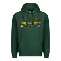 Sports Green neurodiversity is beautiful Premium Hoodie - JahusDesignShop