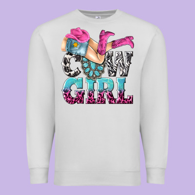 Premium Sweatshirt cow girl