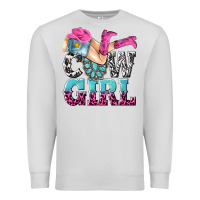 Dove Grey cow girl Premium Sweatshirt - texasbilliewilder