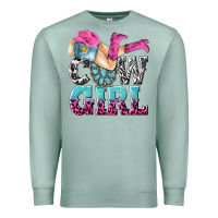 Seafoam cow girl Premium Sweatshirt - texasbilliewilder